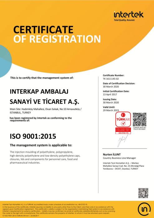 ISO 9001 - INTERKAP